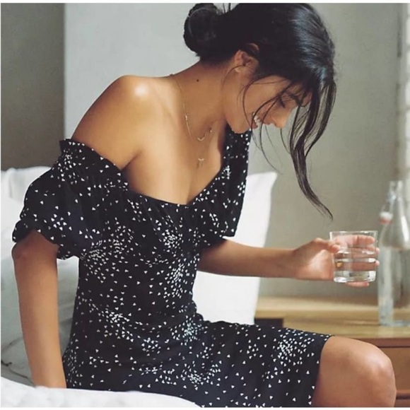 Anthropologie Heart Starburst Puff Sleeve Juliet Mini Dress NWOT - Picture 12 of 13